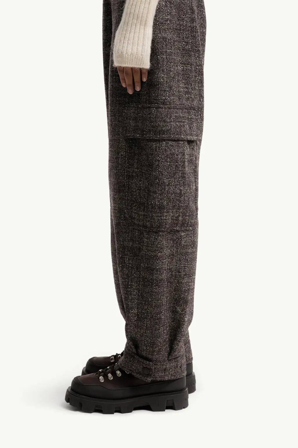 Mouliné Wool Cargo Trousers