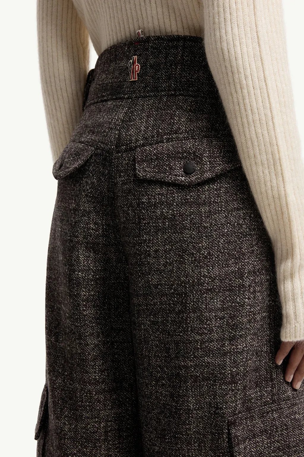 Mouliné Wool Cargo Trousers