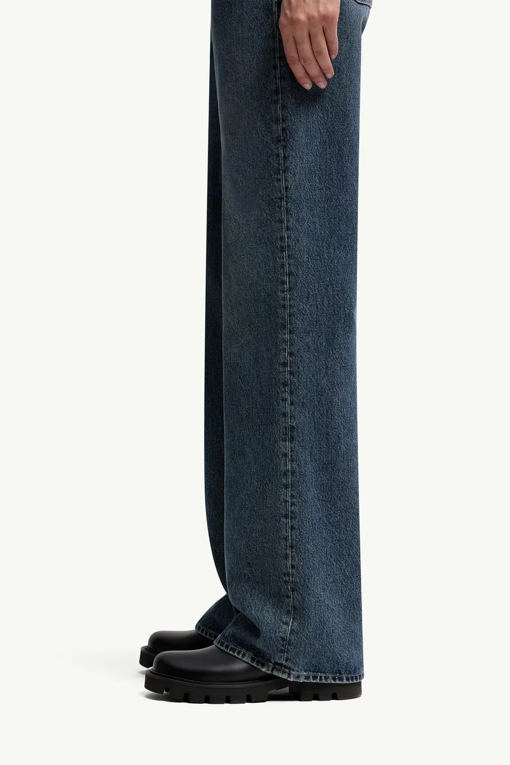 Straight Leg Bleached Jeans