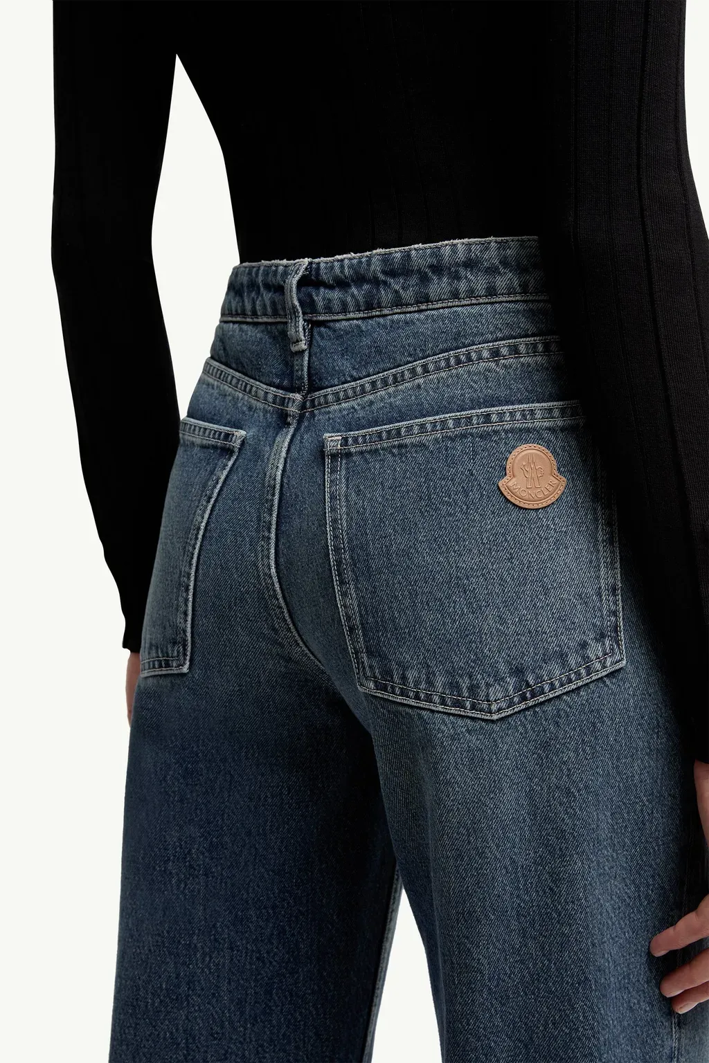 Straight Leg Bleached Jeans