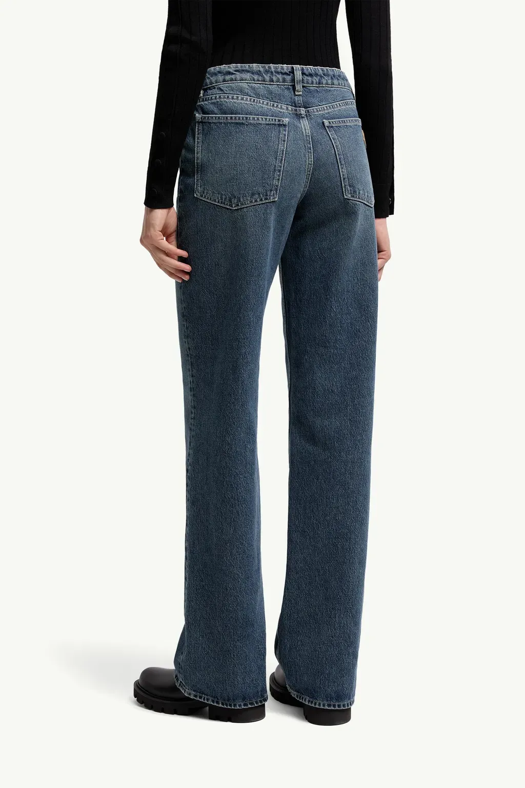 Straight Leg Bleached Jeans