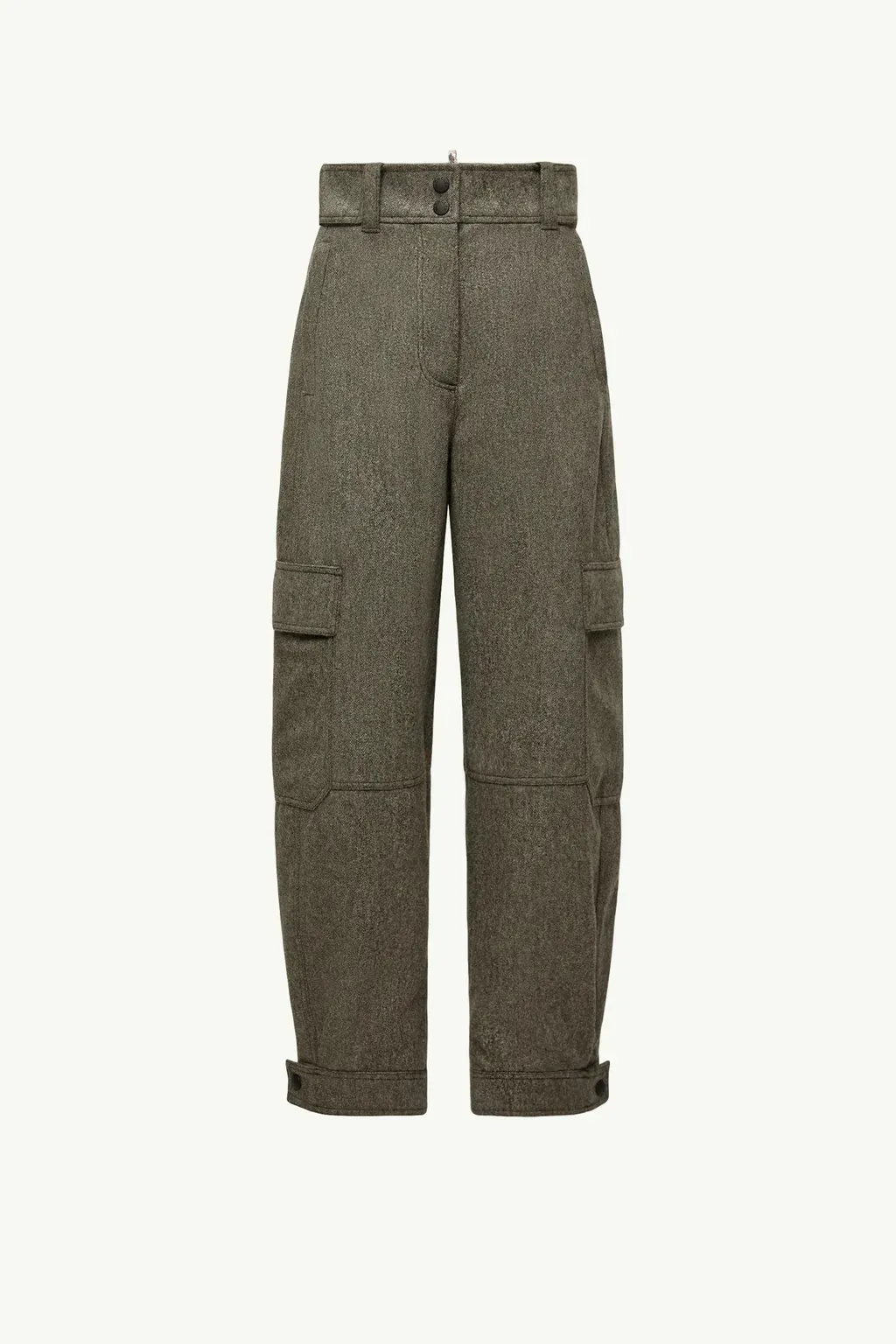 Wool Gabardine Cargo Trousers