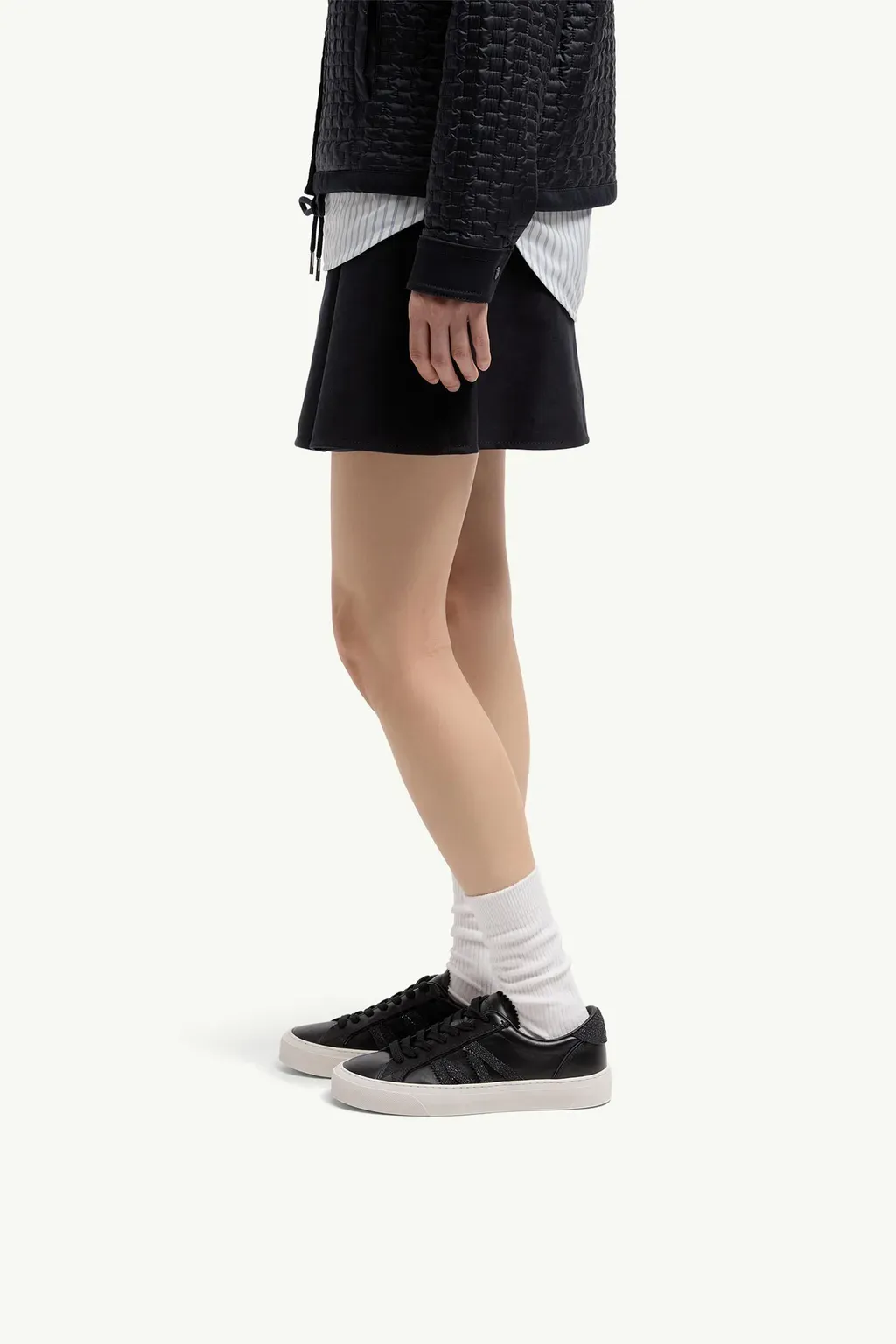 Monaco2 Leather & Glitter Trainers