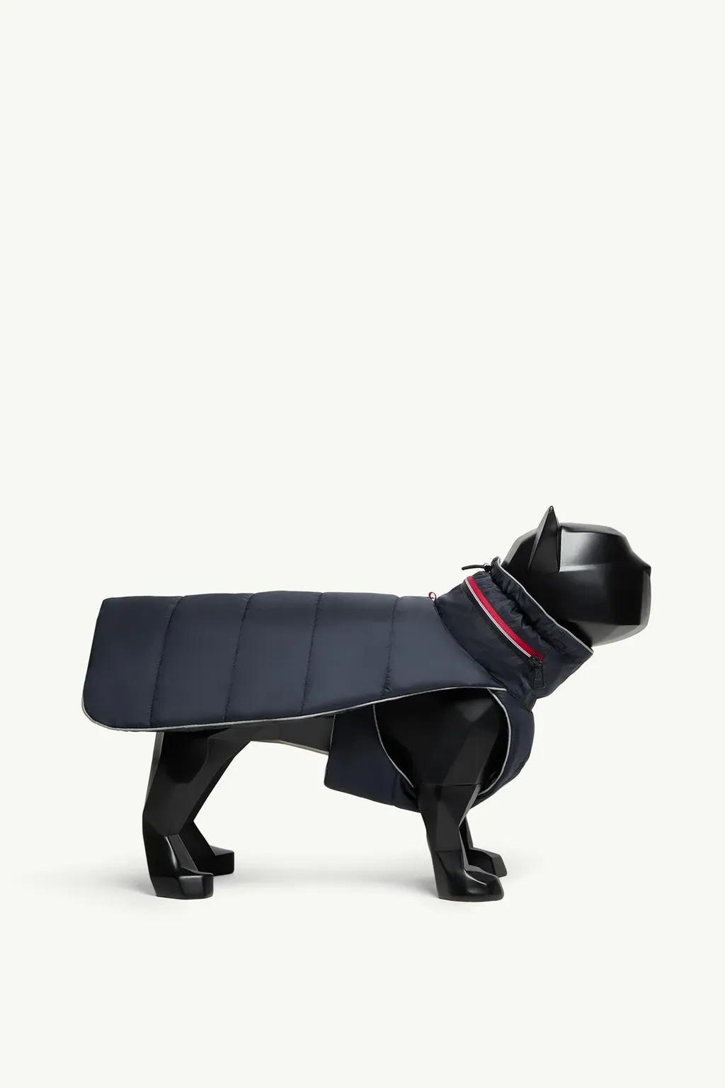 Tricolour-Trimmed Padded Dog Gilet