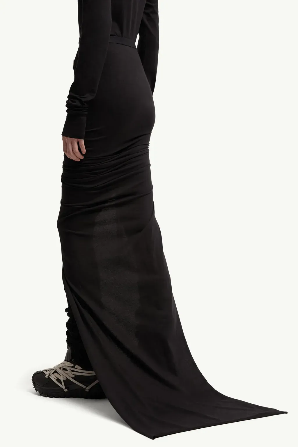Moncler + Rick Owens Cotton Long Skirt
