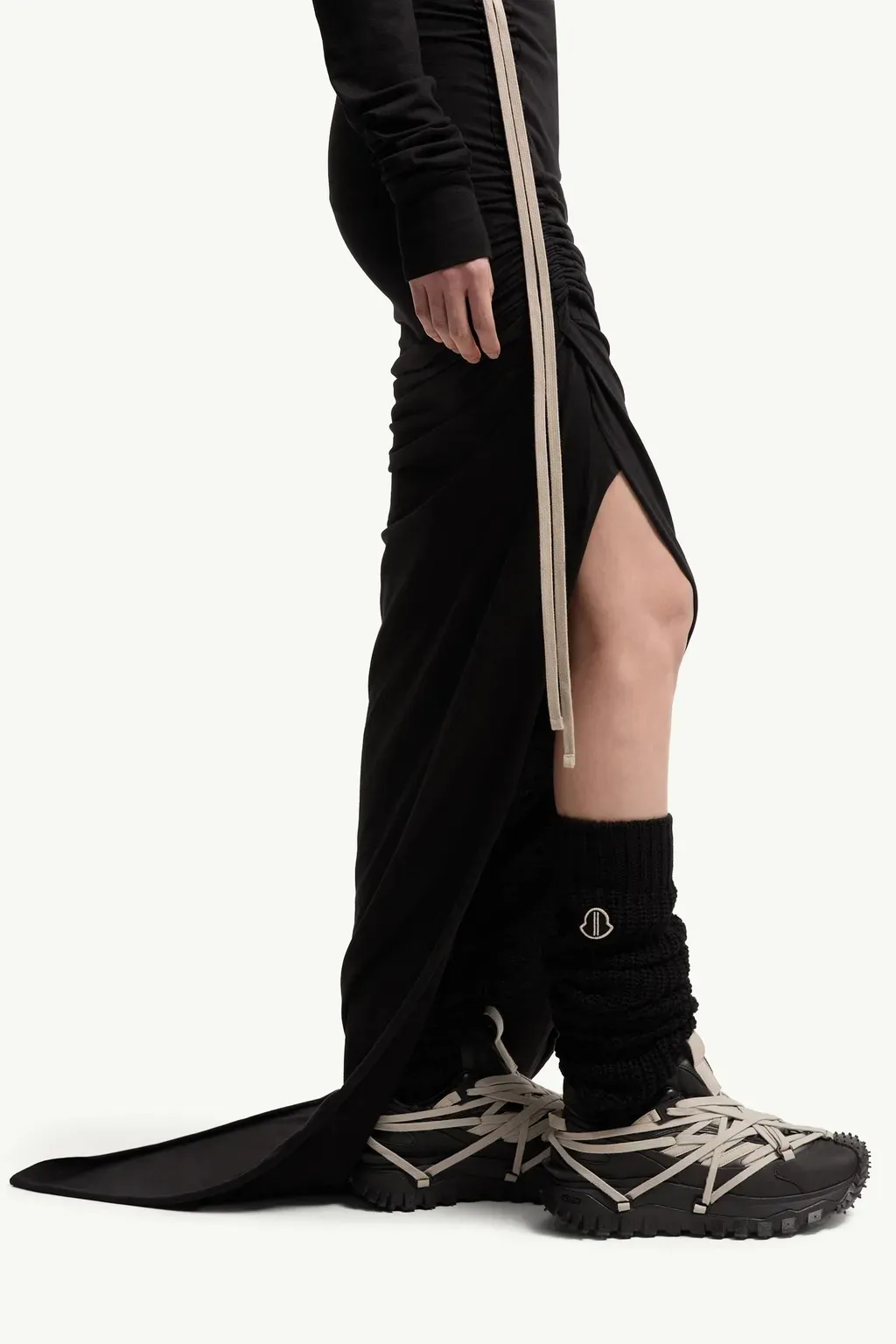 Moncler + Rick Owens Cotton Long Skirt