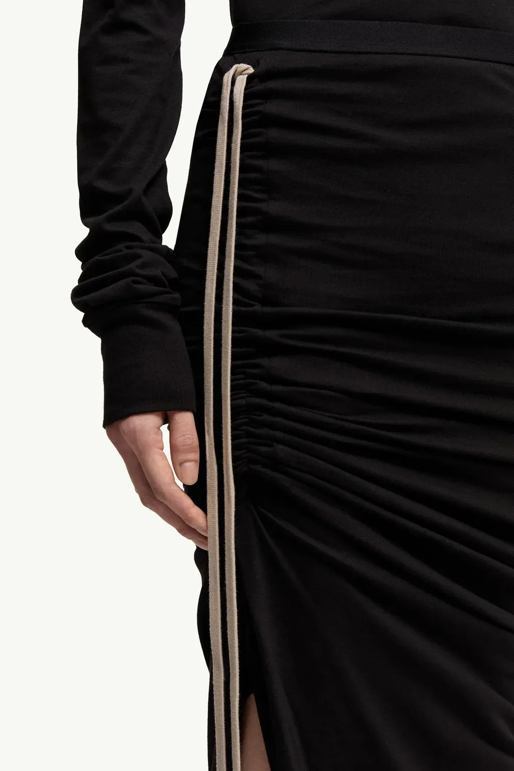 Moncler + Rick Owens Cotton Long Skirt