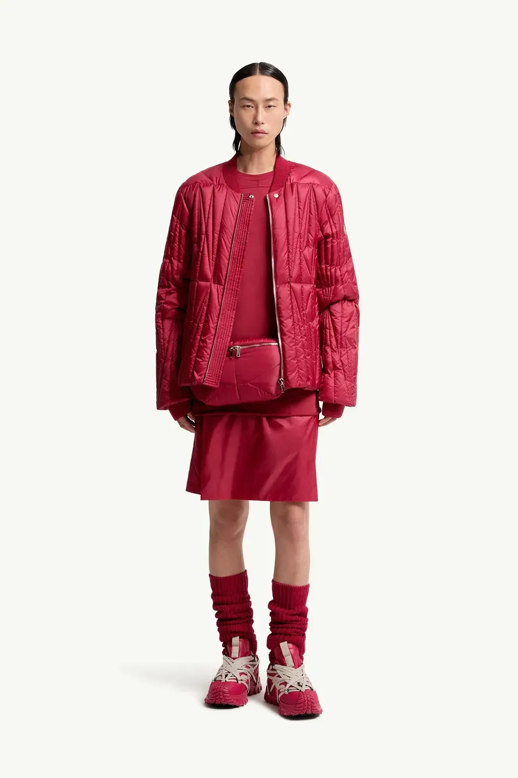 Moncler + Rick Owens Geocamo Flight Down Bomber Jacket