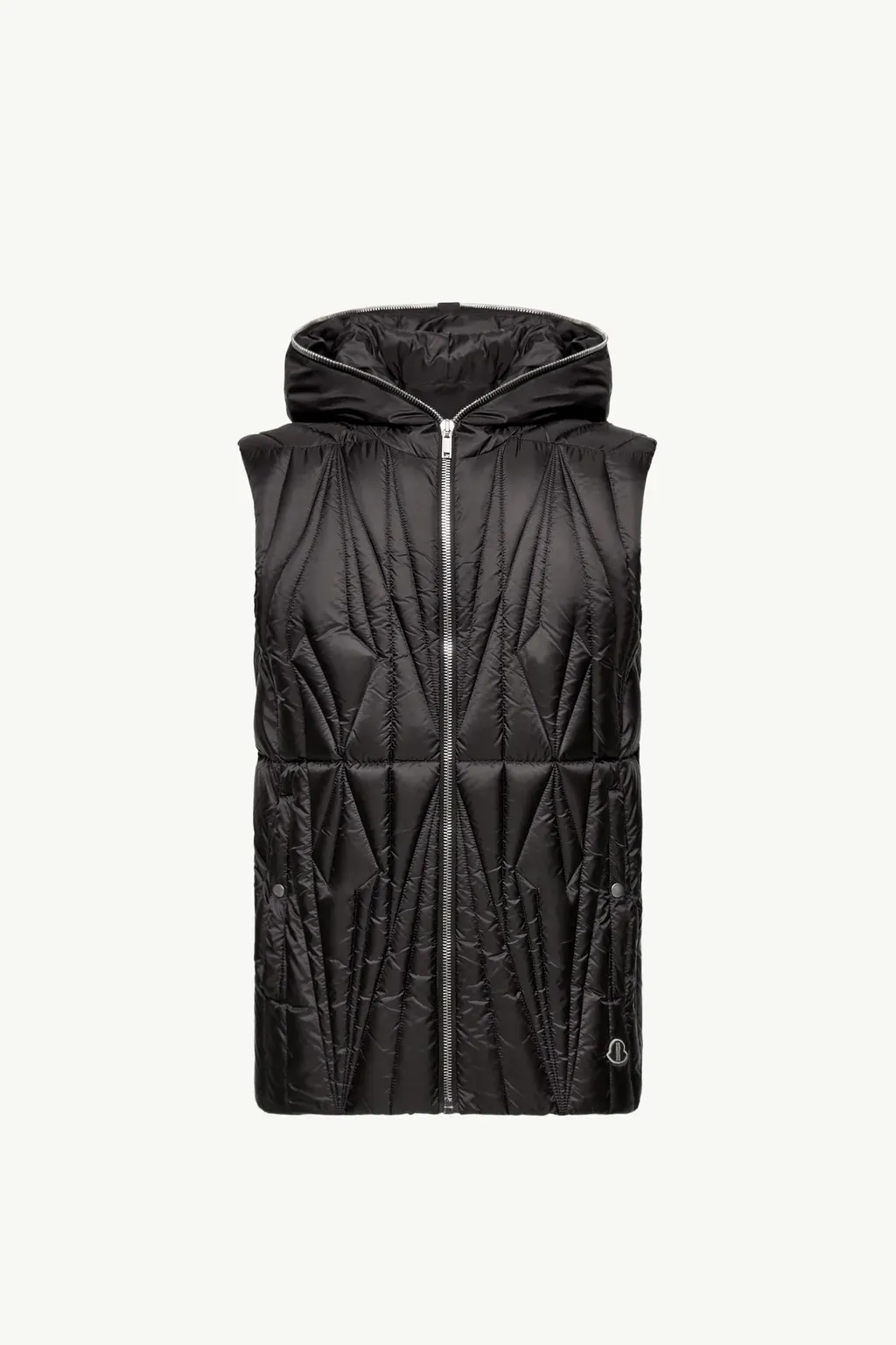 Moncler + Rick Owens Geocamo Ziplock Hooded Down Gilet