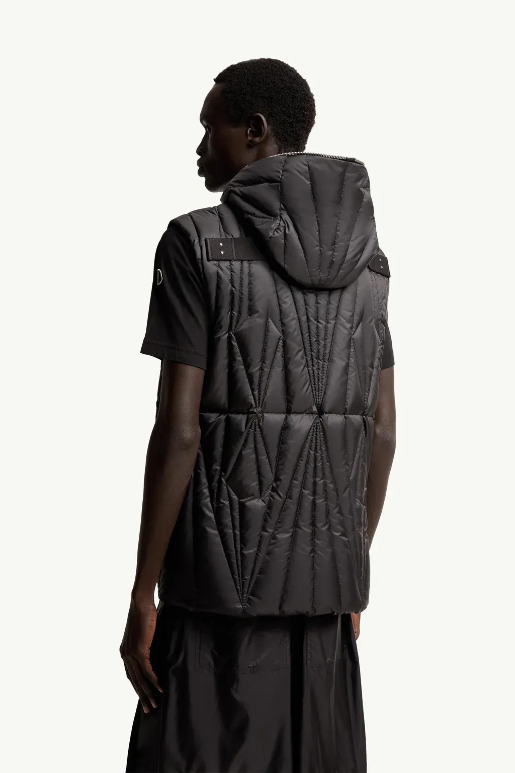 Moncler + Rick Owens Geocamo Ziplock Hooded Down Gilet