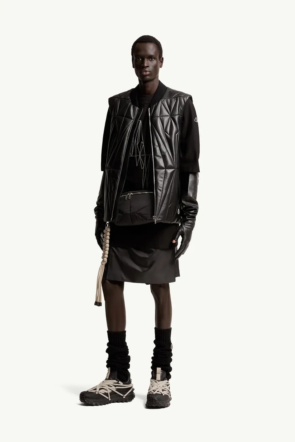 Moncler + Rick Owens Geocamo Flight Nappa Leather Gilet