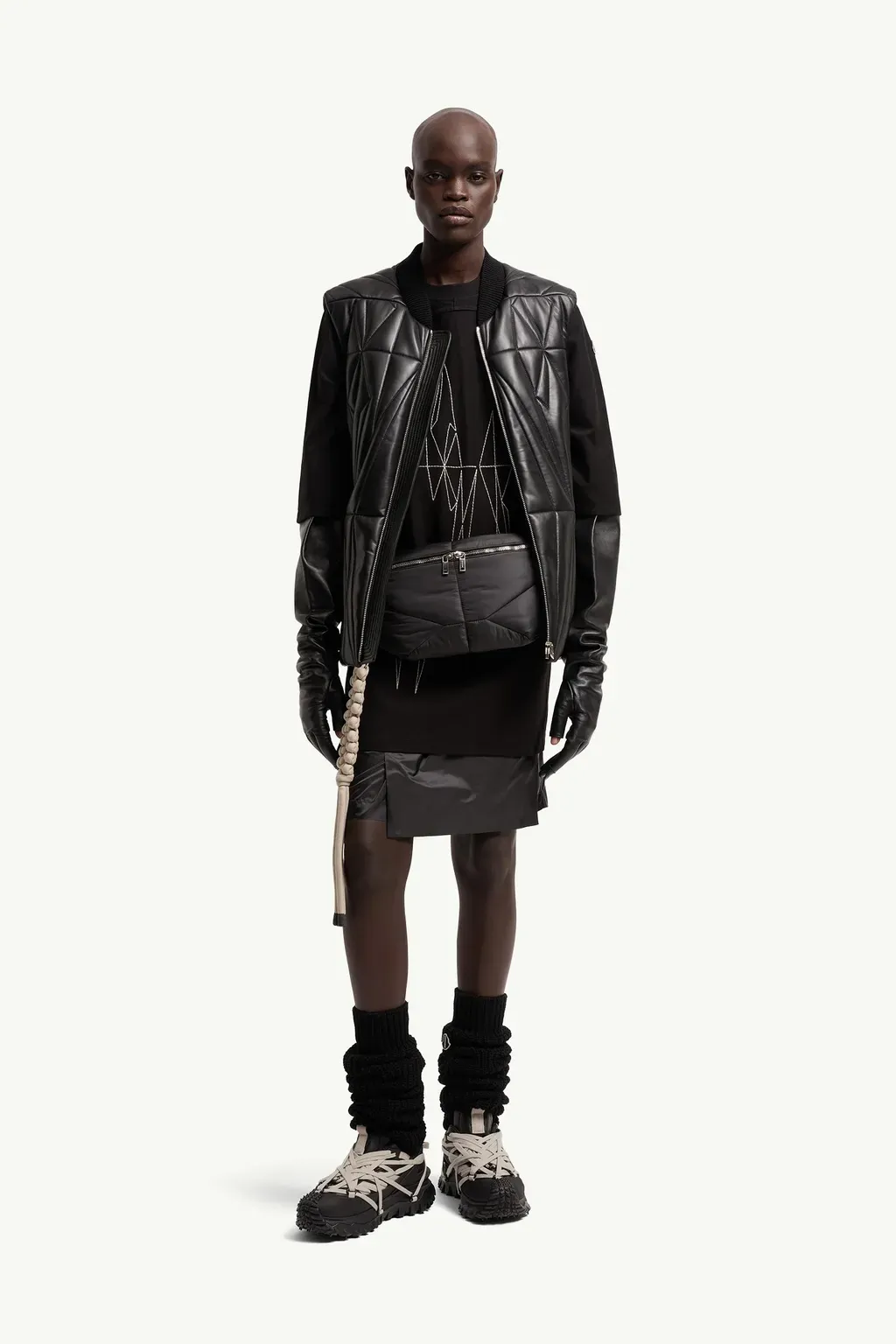 Moncler + Rick Owens Geocamo Flight Nappa Leather Gilet