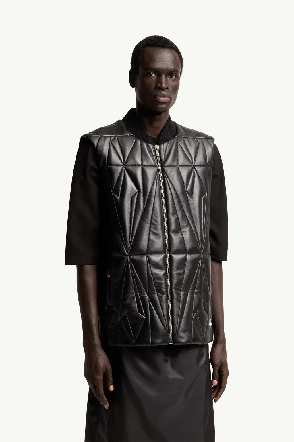 Moncler + Rick Owens Geocamo Flight Nappa Leather Gilet
