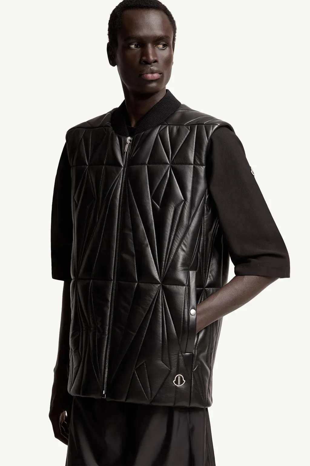 Moncler + Rick Owens Geocamo Flight Nappa Leather Gilet