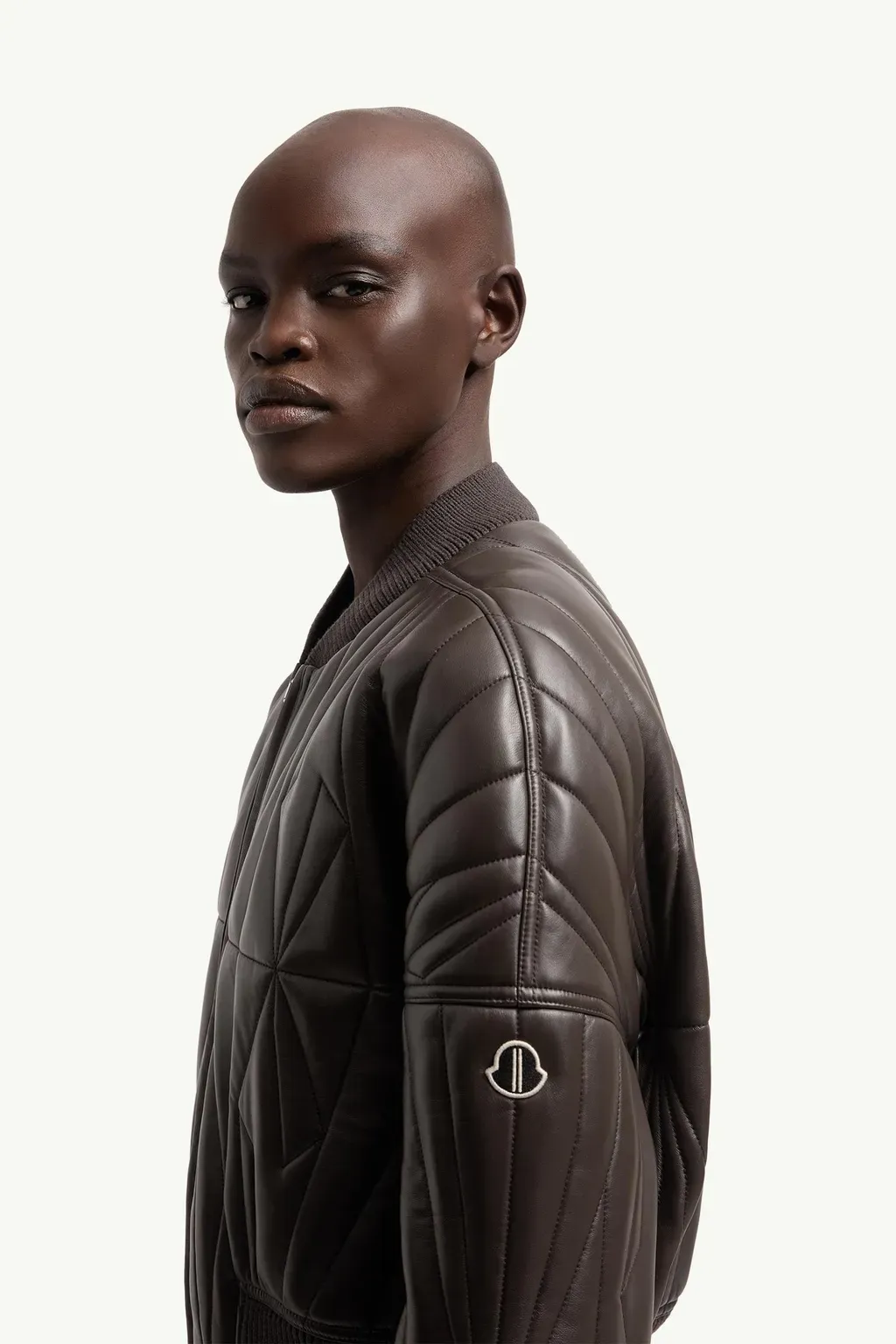 Moncler + Rick Owens Geocamo Nappa Leather Bomber Jacket