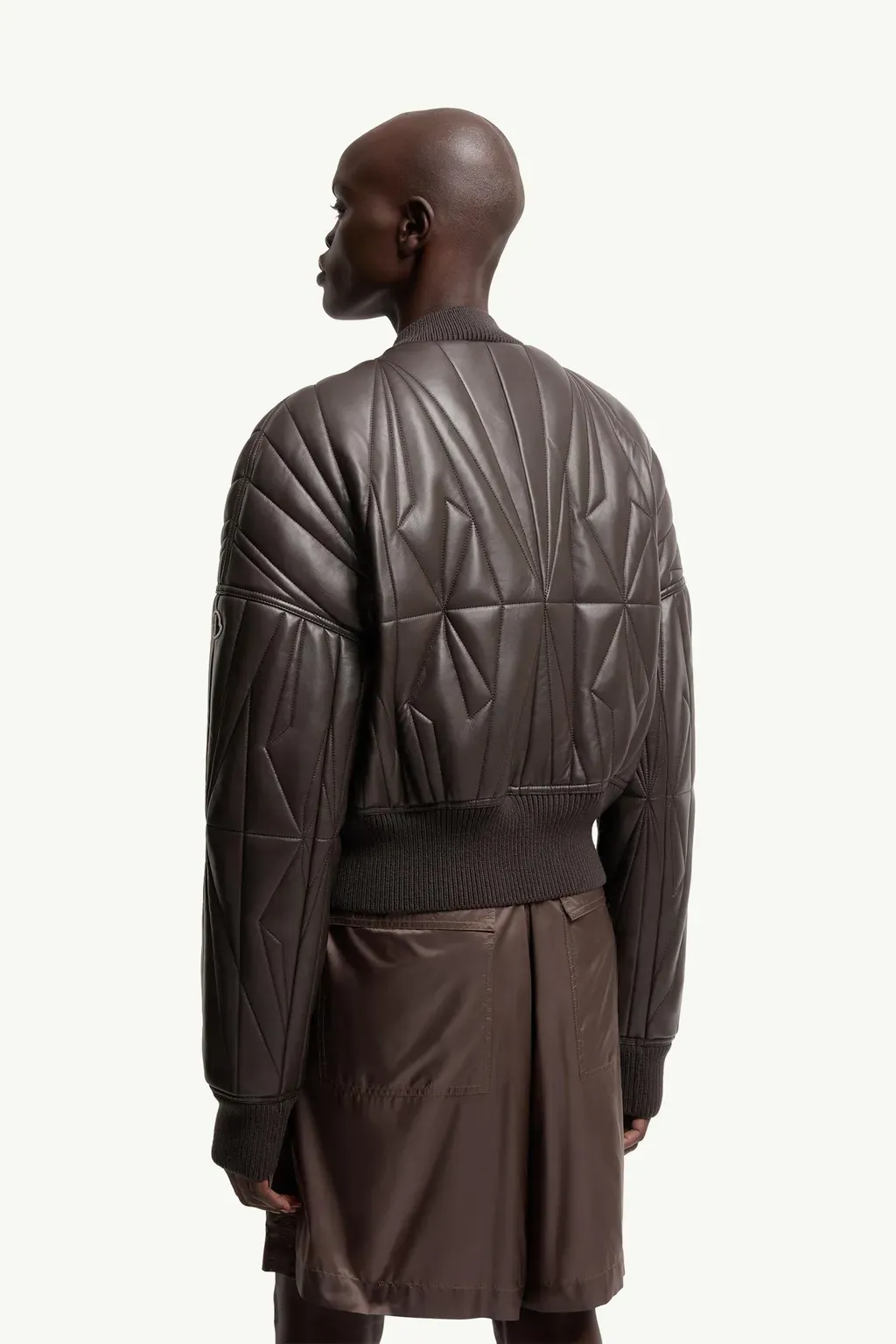 Moncler + Rick Owens Geocamo Nappa Leather Bomber Jacket