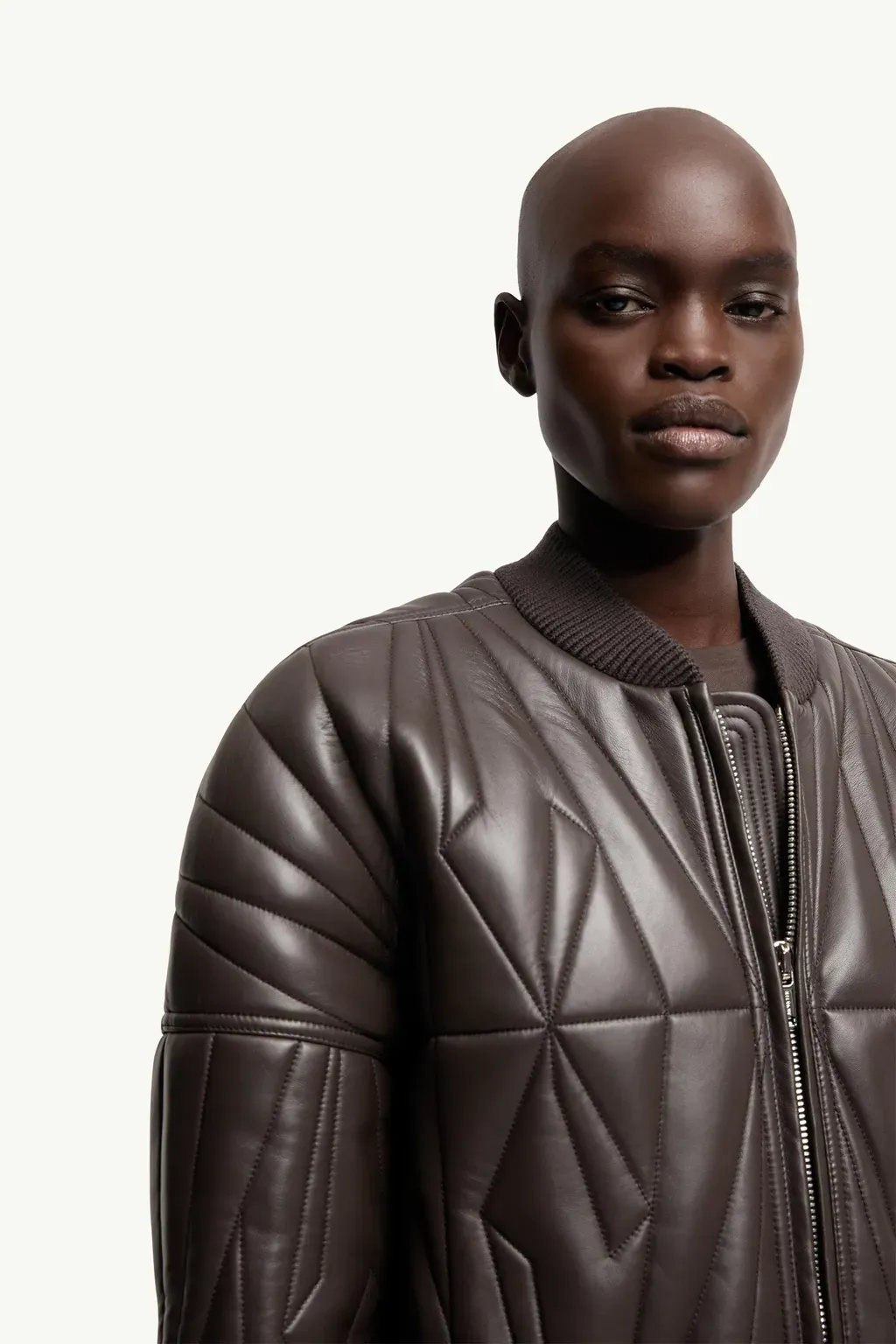 Moncler + Rick Owens Geocamo Nappa Leather Bomber Jacket