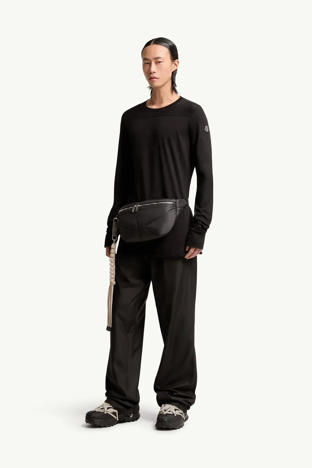 Moncler + Rick Owens Girder Long Sleeve Cotton T-Shirt