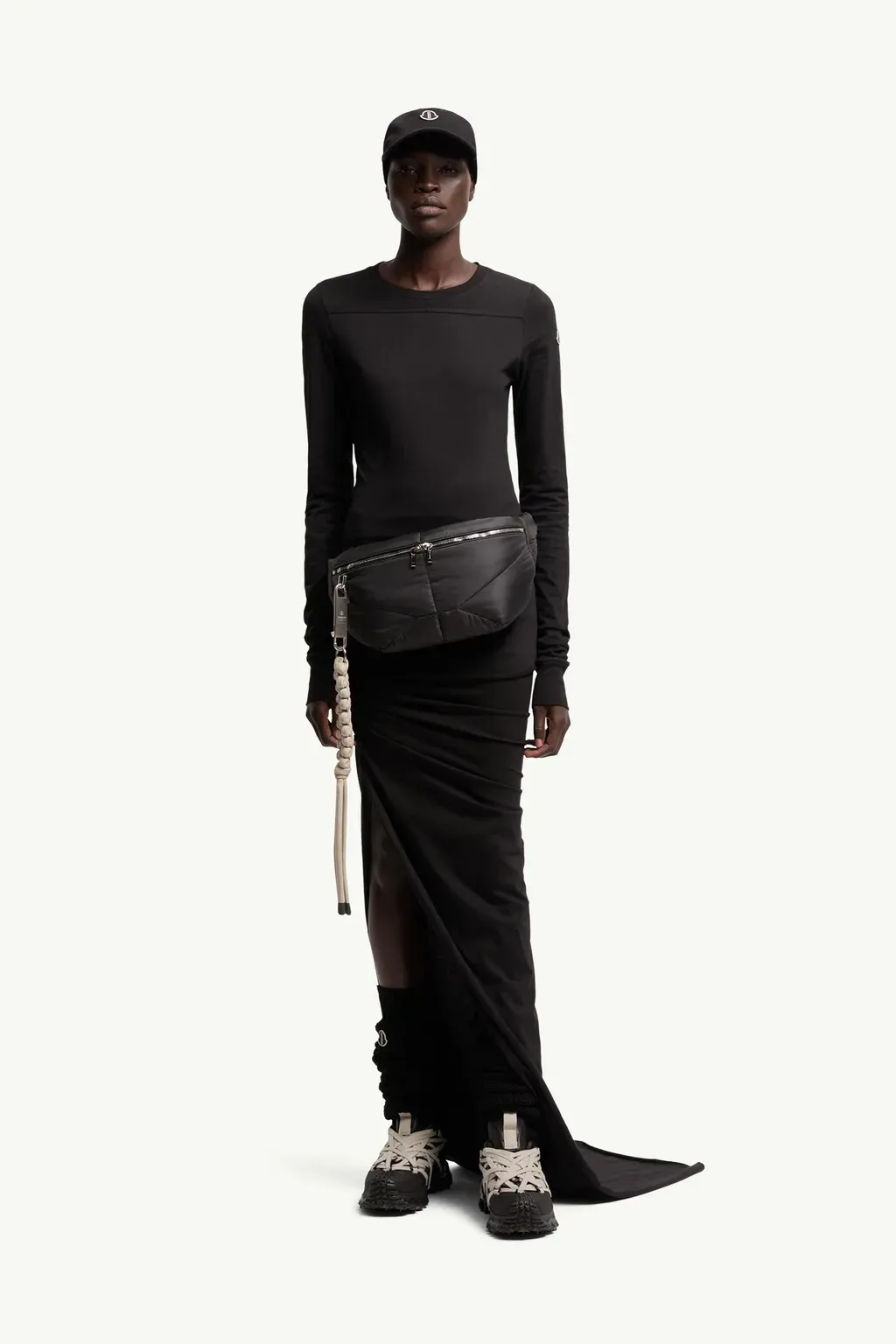 Moncler + Rick Owens Girder Long Sleeve Cotton T-Shirt