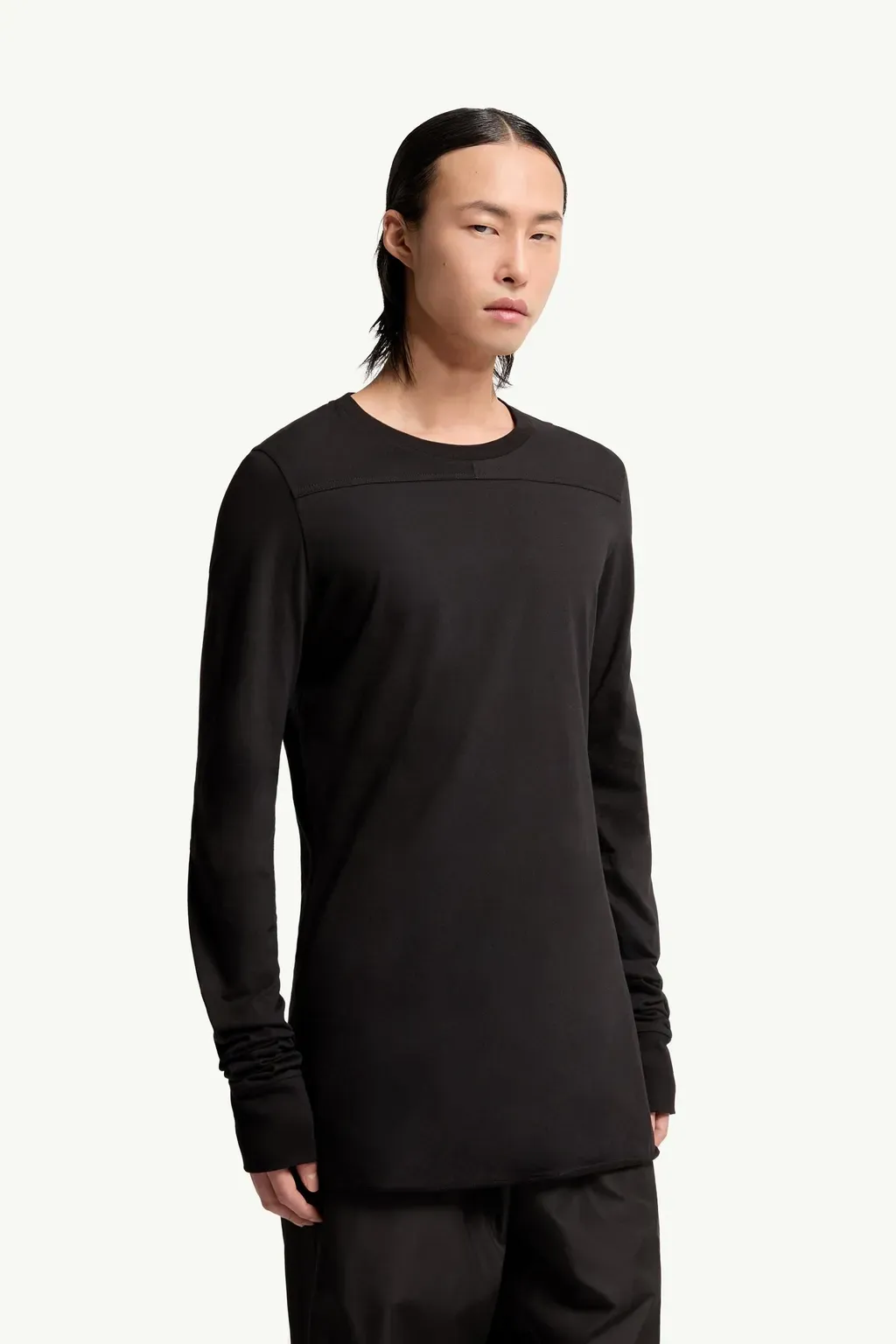 Moncler + Rick Owens Girder Long Sleeve Cotton T-Shirt