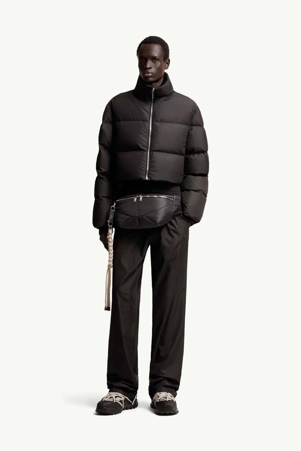 Moncler + Rick Owens Straight Leg Taffeta Trousers