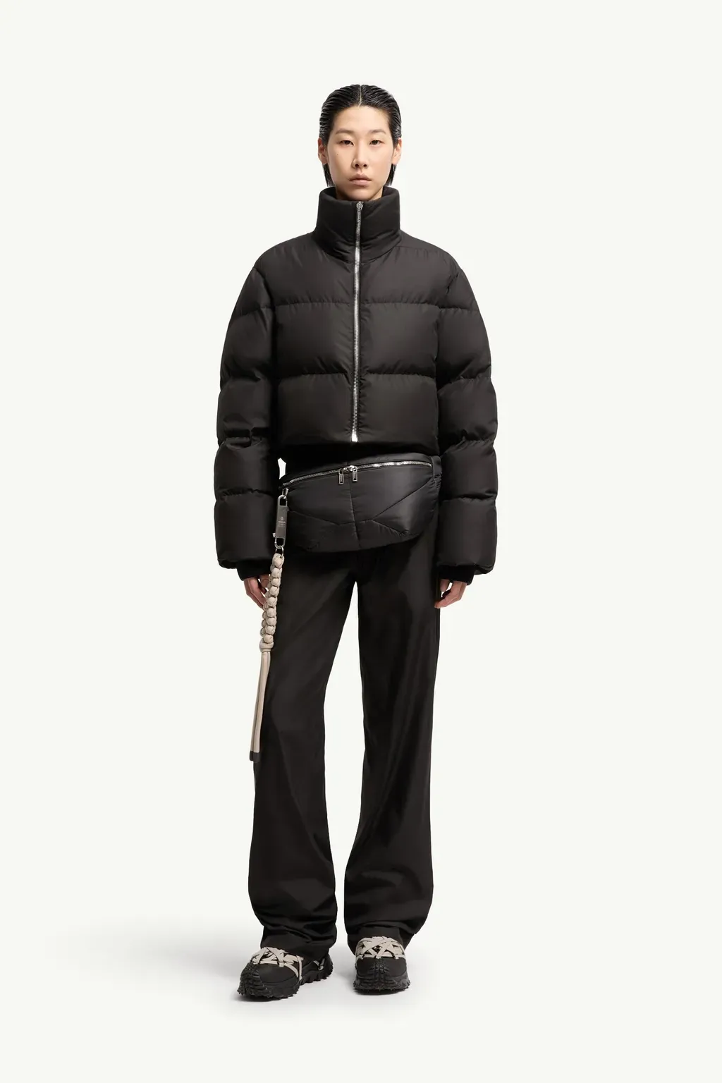 Moncler + Rick Owens Straight Leg Taffeta Trousers
