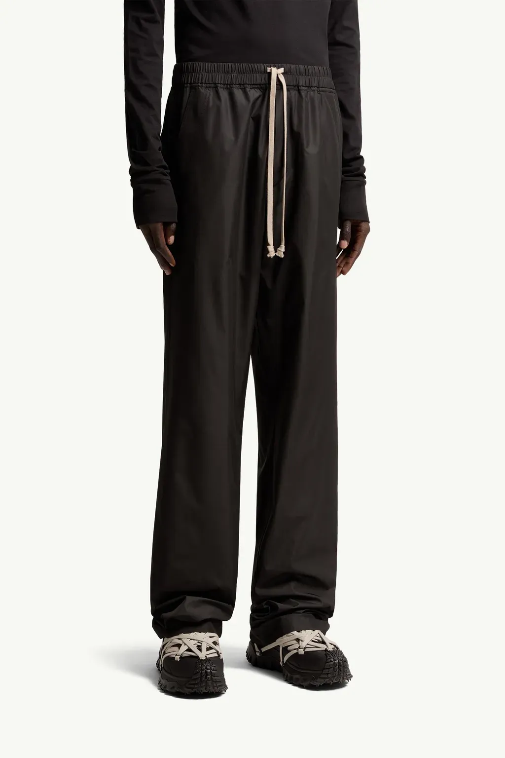 Moncler + Rick Owens Straight Leg Taffeta Trousers