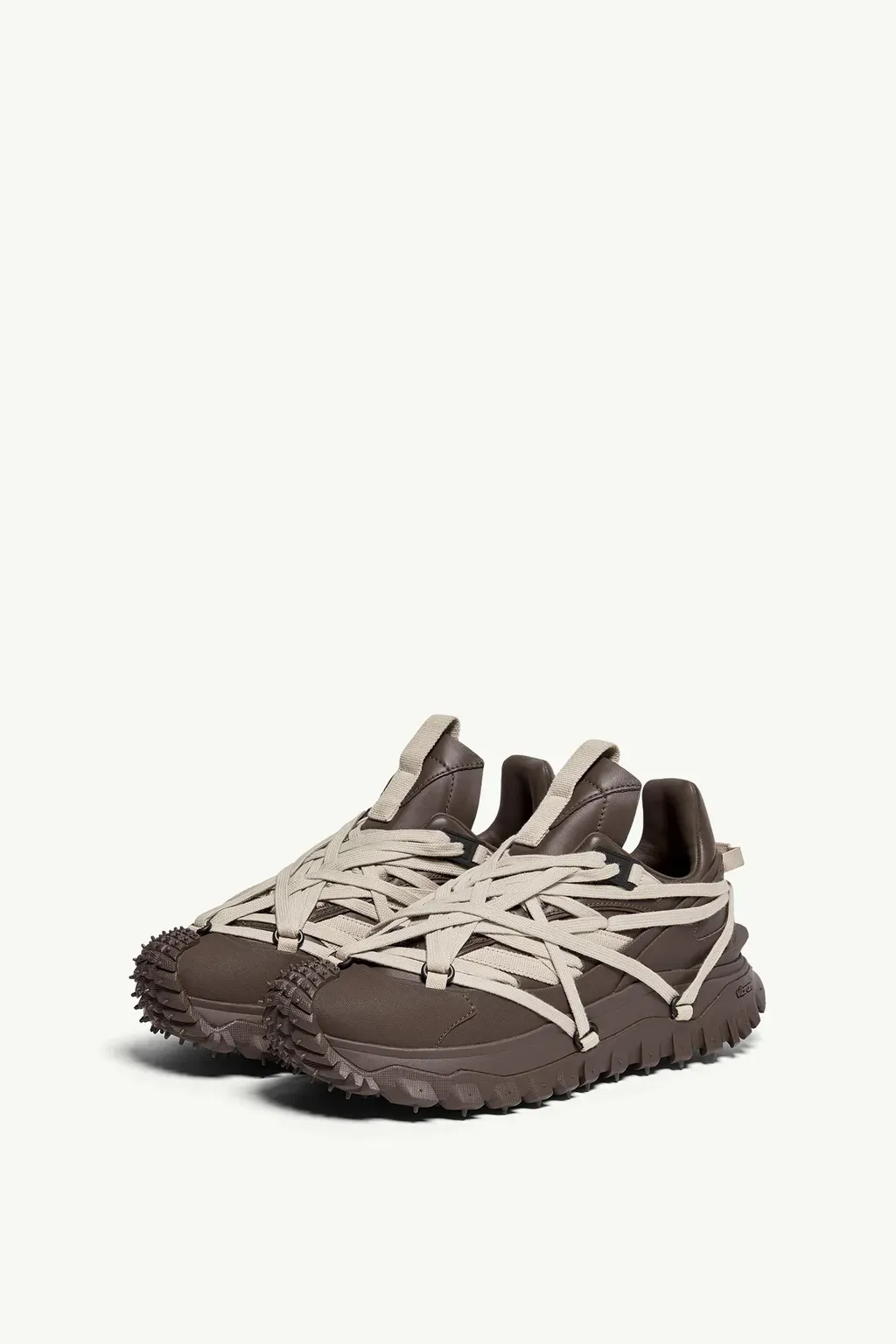 Moncler + Rick Owens Trailgrip Megalace Leather Trainers