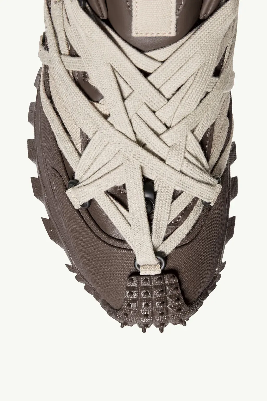 Moncler + Rick Owens Trailgrip Megalace Leather Trainers
