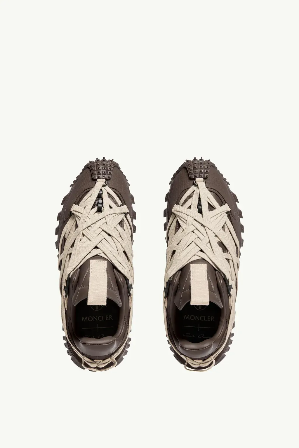 Moncler + Rick Owens Trailgrip Megalace Leather Trainers