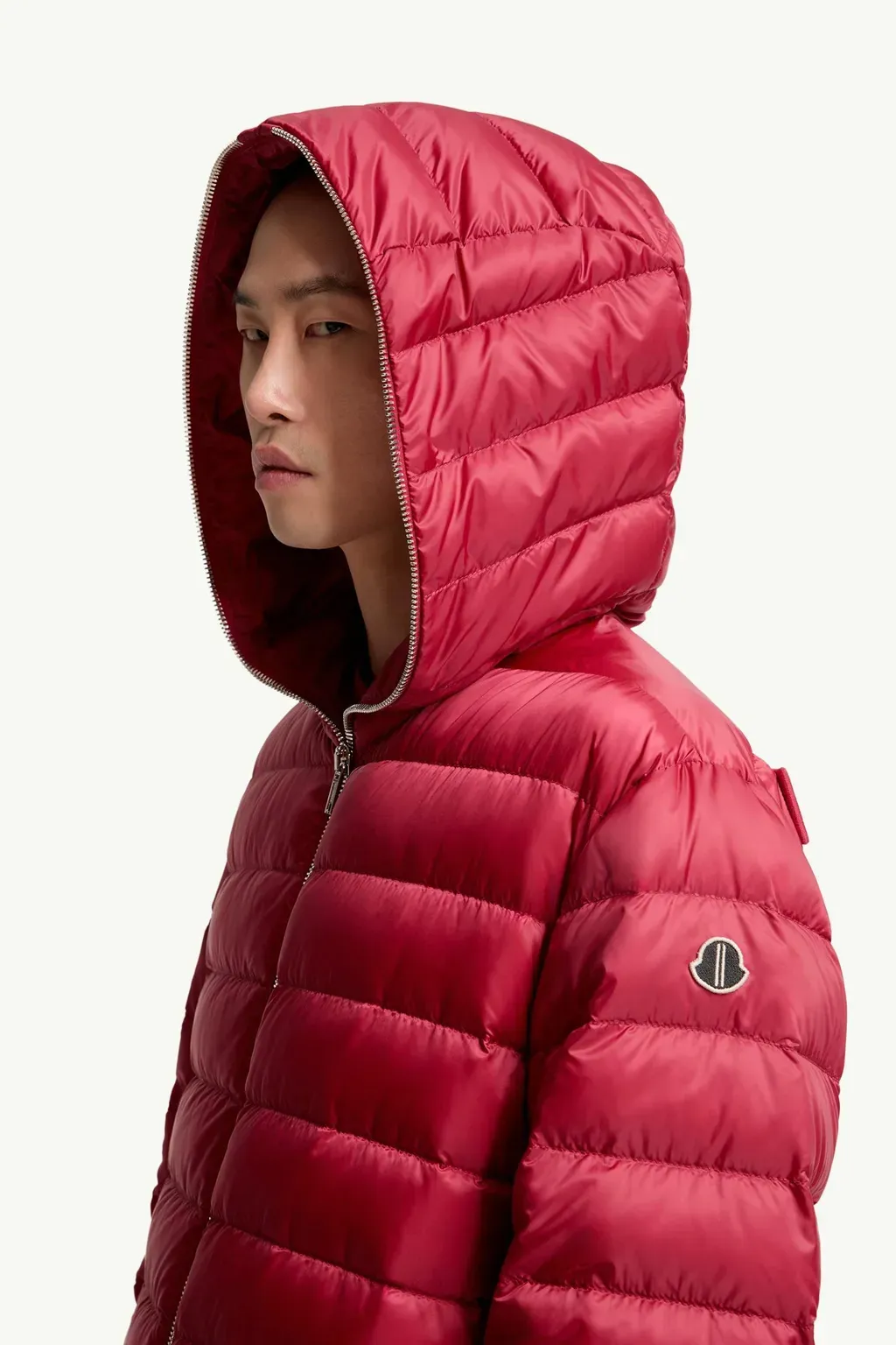 Moncler + Rick Owens Ziplock Hooded Short Down Jacket