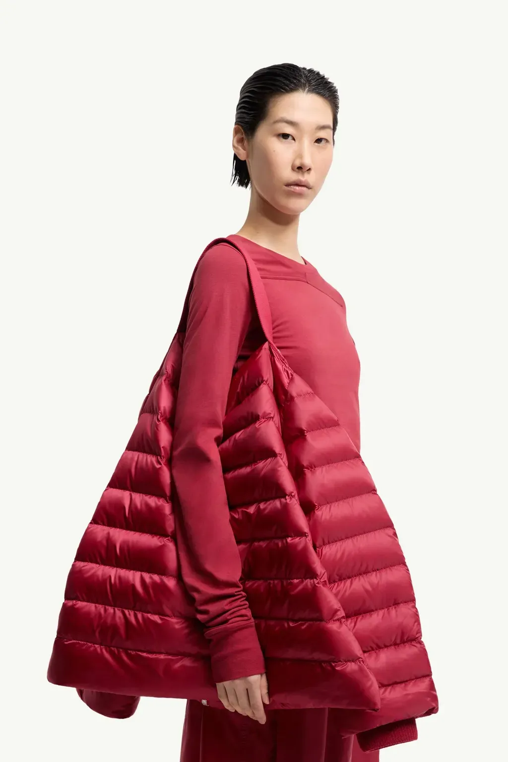Moncler + Rick Owens Ziplock Hooded Short Down Jacket