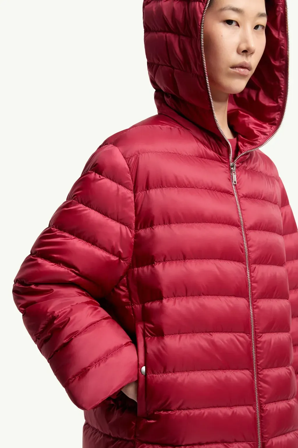 Moncler + Rick Owens Ziplock Hooded Short Down Jacket