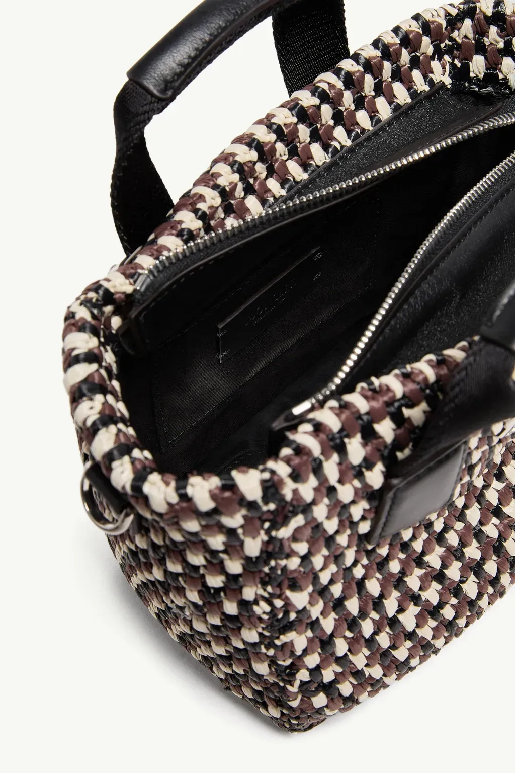 Micro Caradoc Raffia Tote Bag
