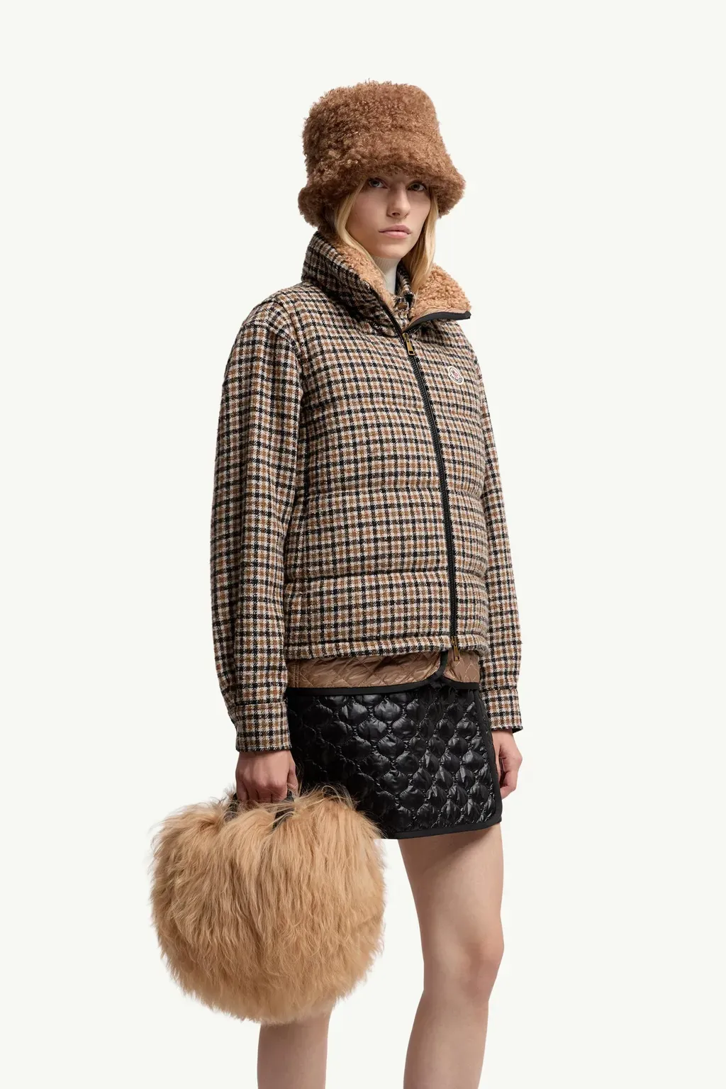Micro Caradoc Shearling Tote Bag