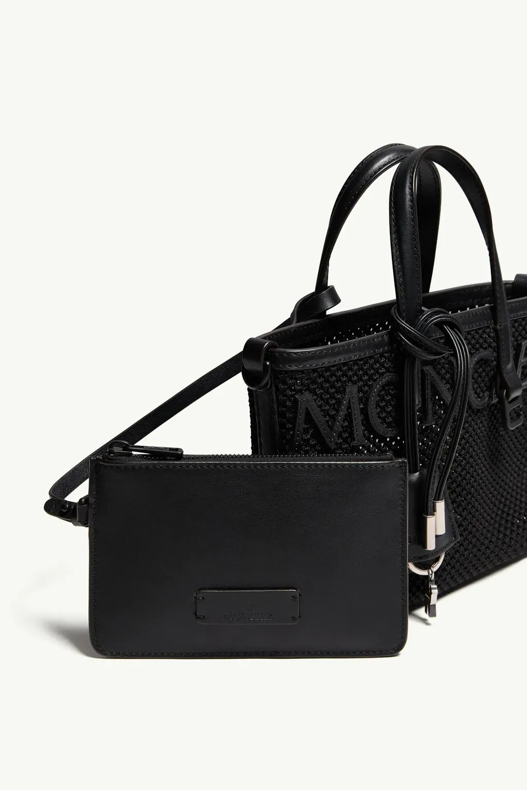 Very Mesh & Leather Tote Bag