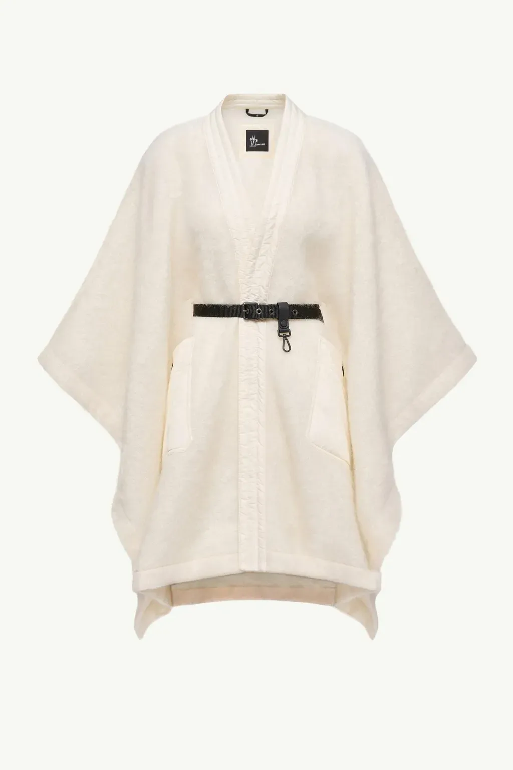 Mohair, Alpaca & Wool Blend Belted Cape