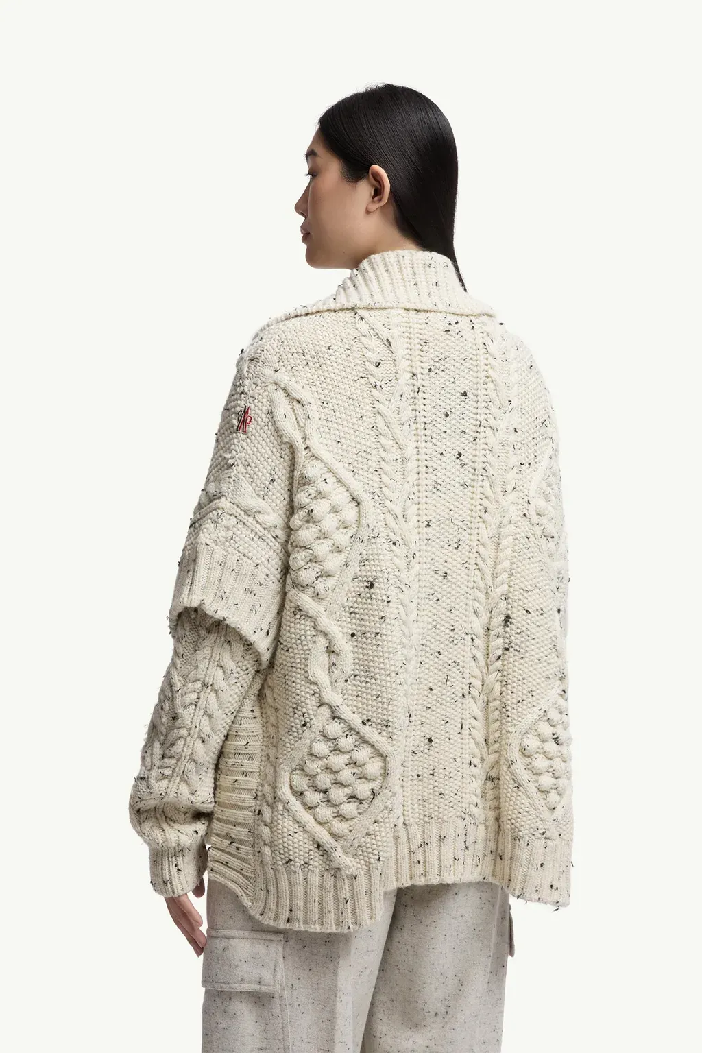 Wool Blend Tassel Cape