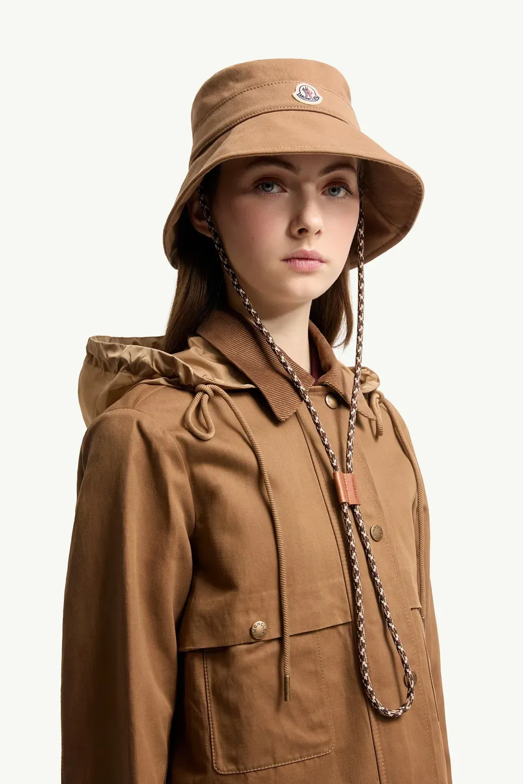 Logo Cotton Gabardine Bucket Hat