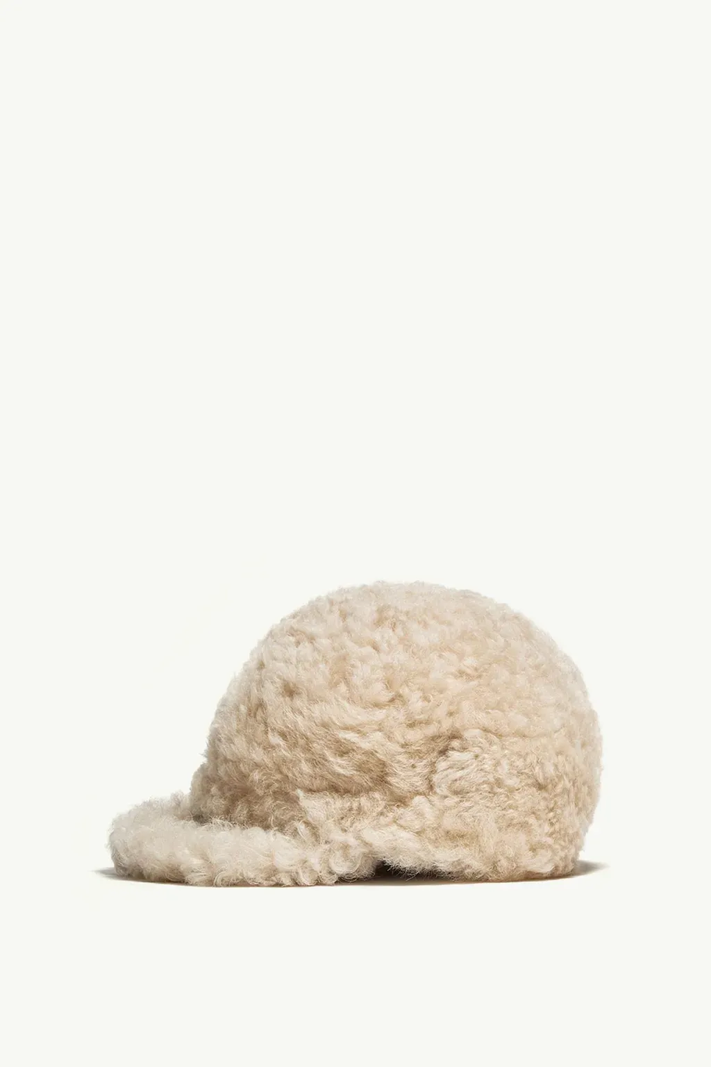 Shearling & Gore-Tex Trim Cap