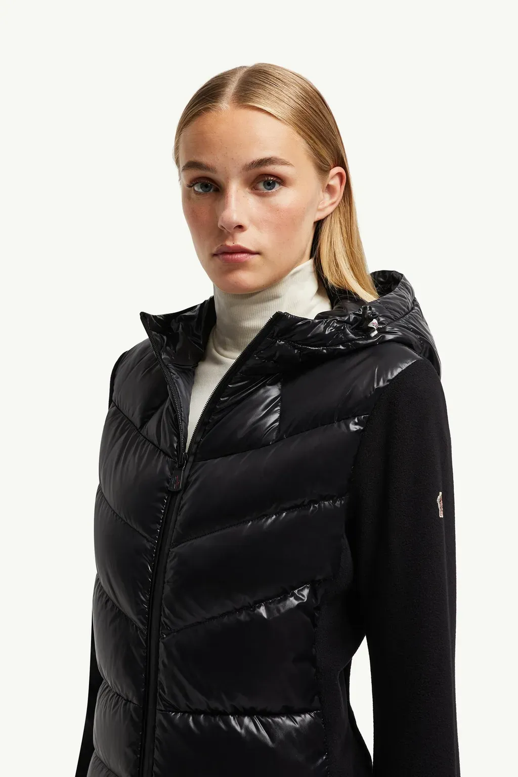 Padded Fleece Zip-Up Hoodie