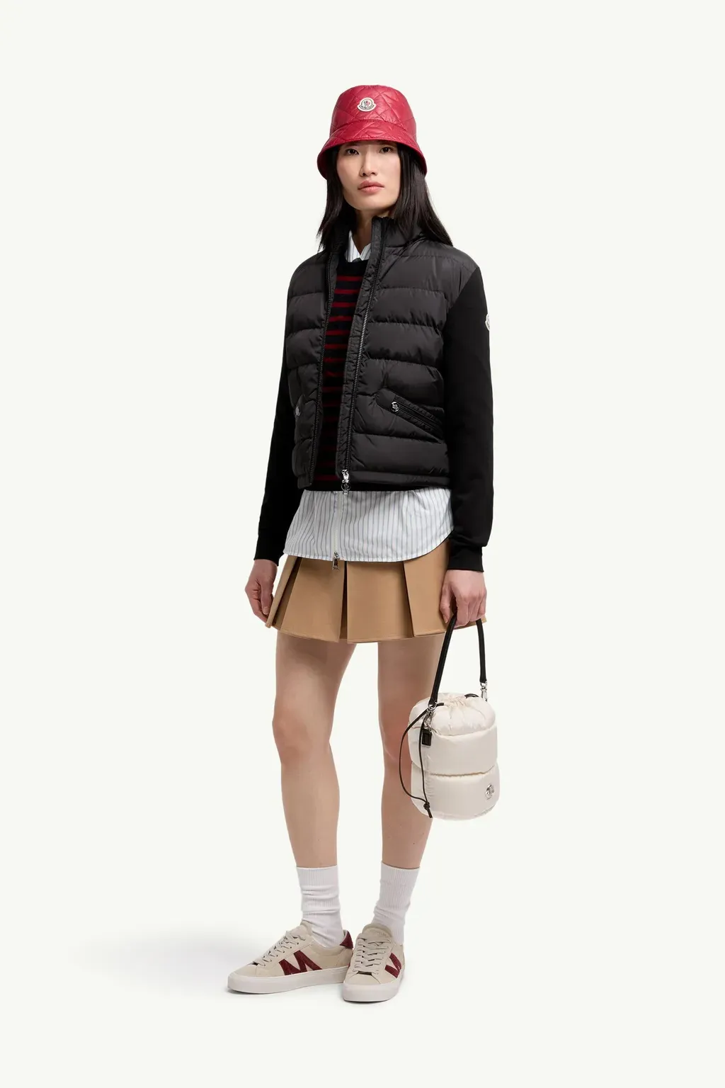 Padded Zip-Up Cardigan