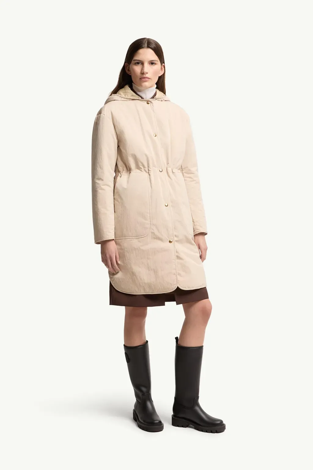 Thymlong Reversible Hooded Down Parka Coat