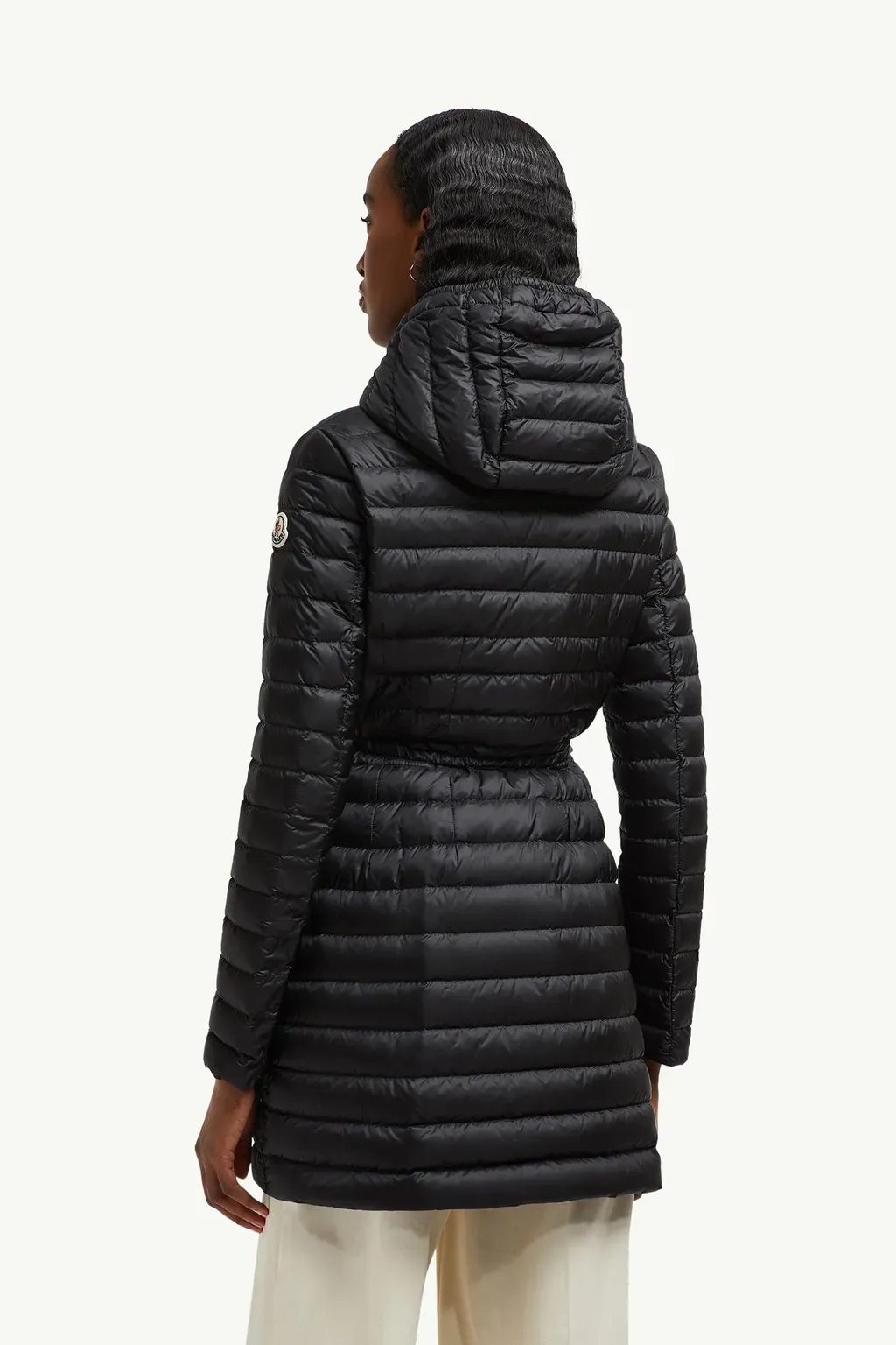 Barbel Hooded Fit & Flare Long Down Jacket