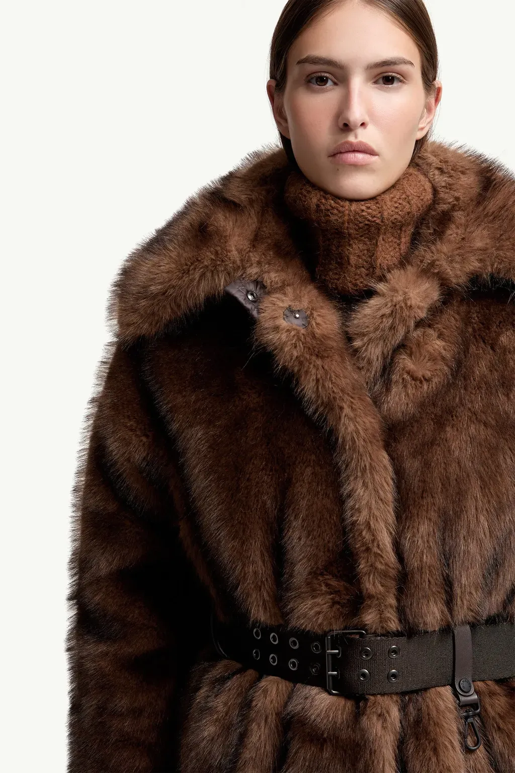 Arly Belted Textured Down Coat