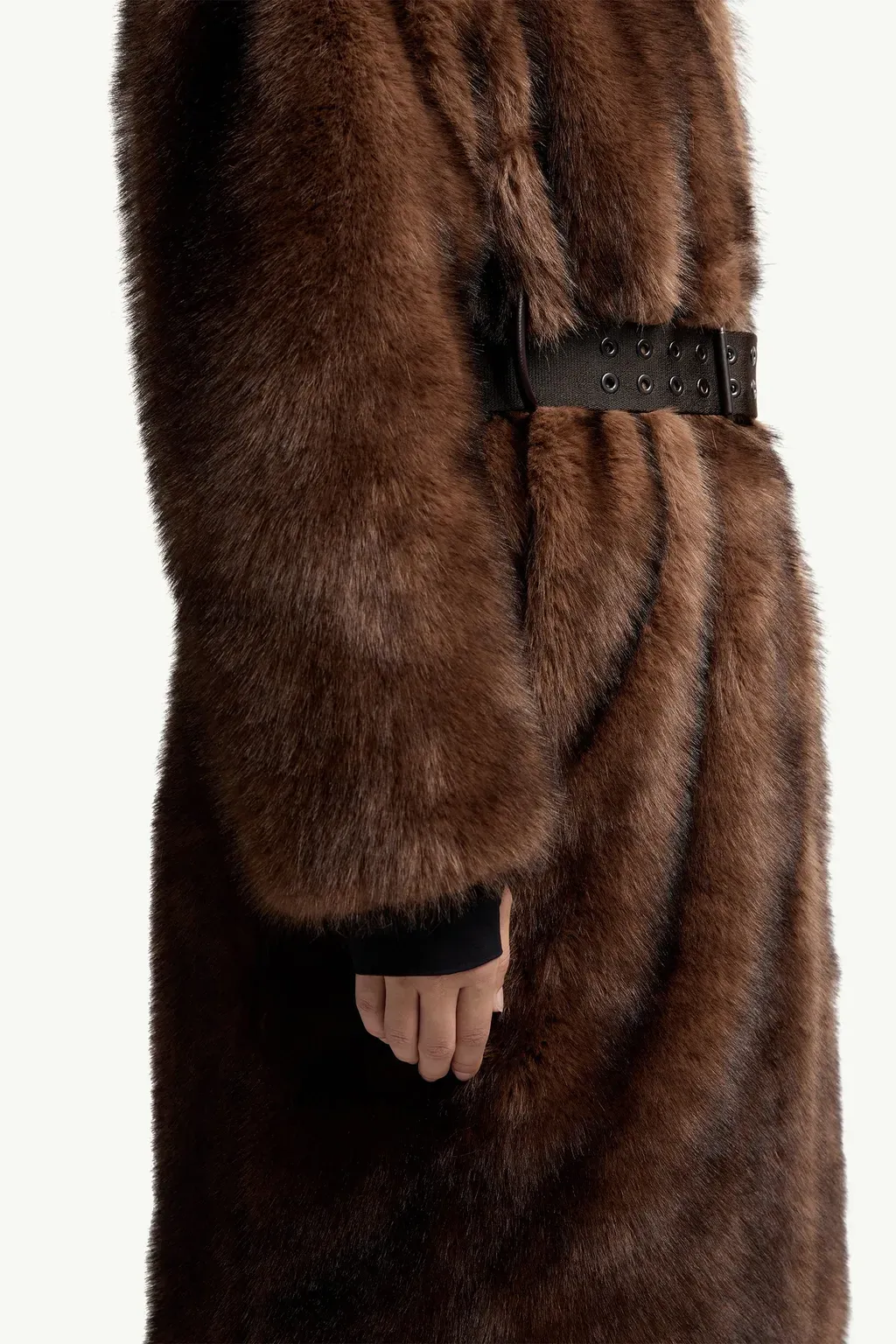 Arly Belted Textured Down Coat