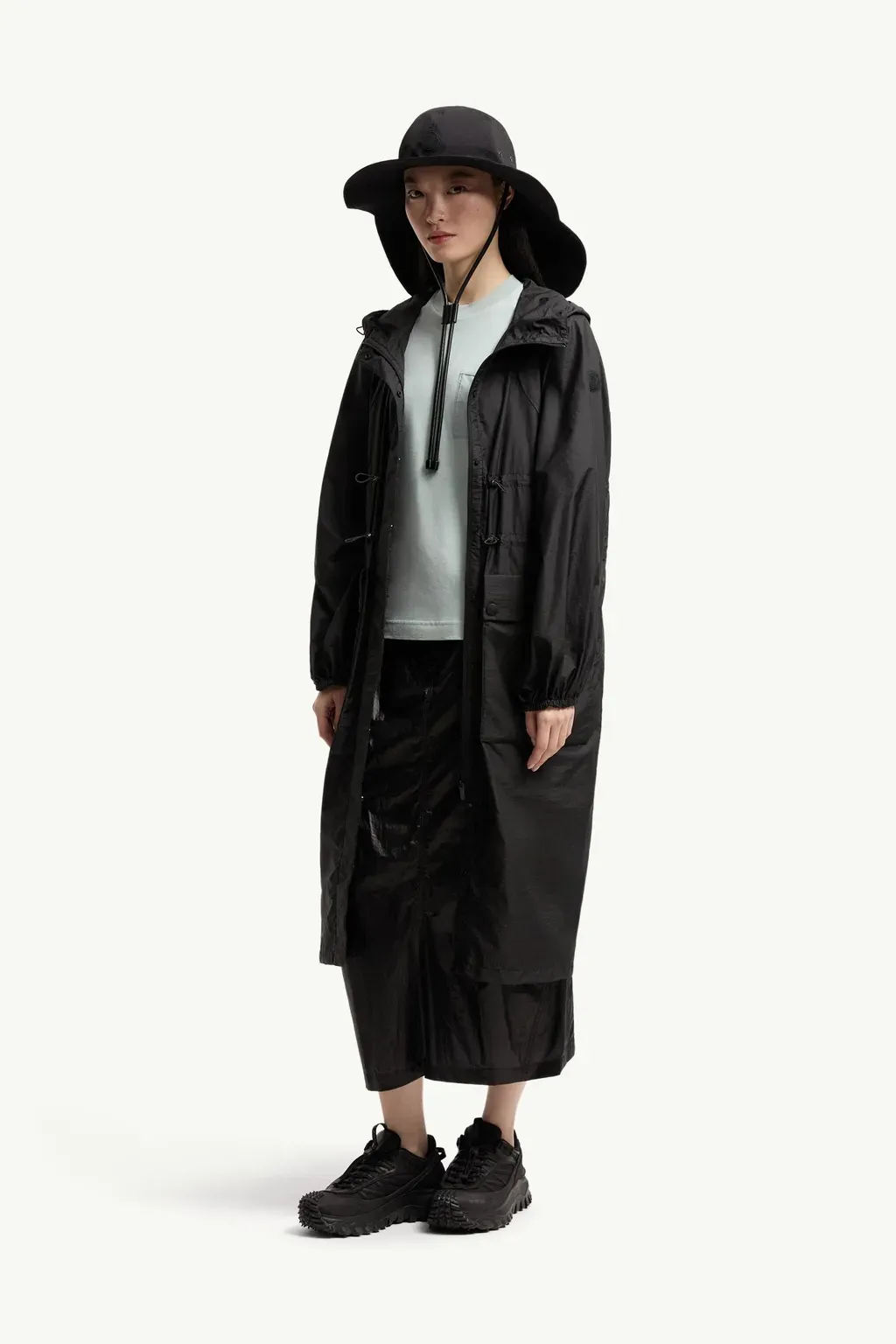 Canneberge Hooded Long Jacket