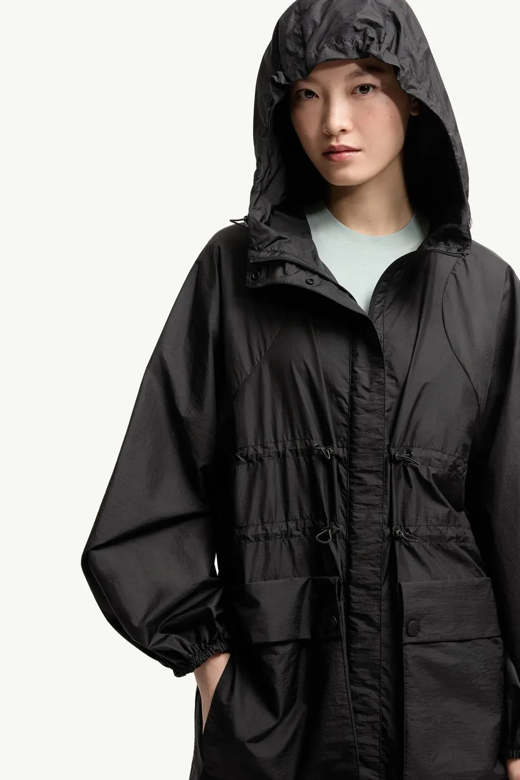 Canneberge Hooded Long Jacket