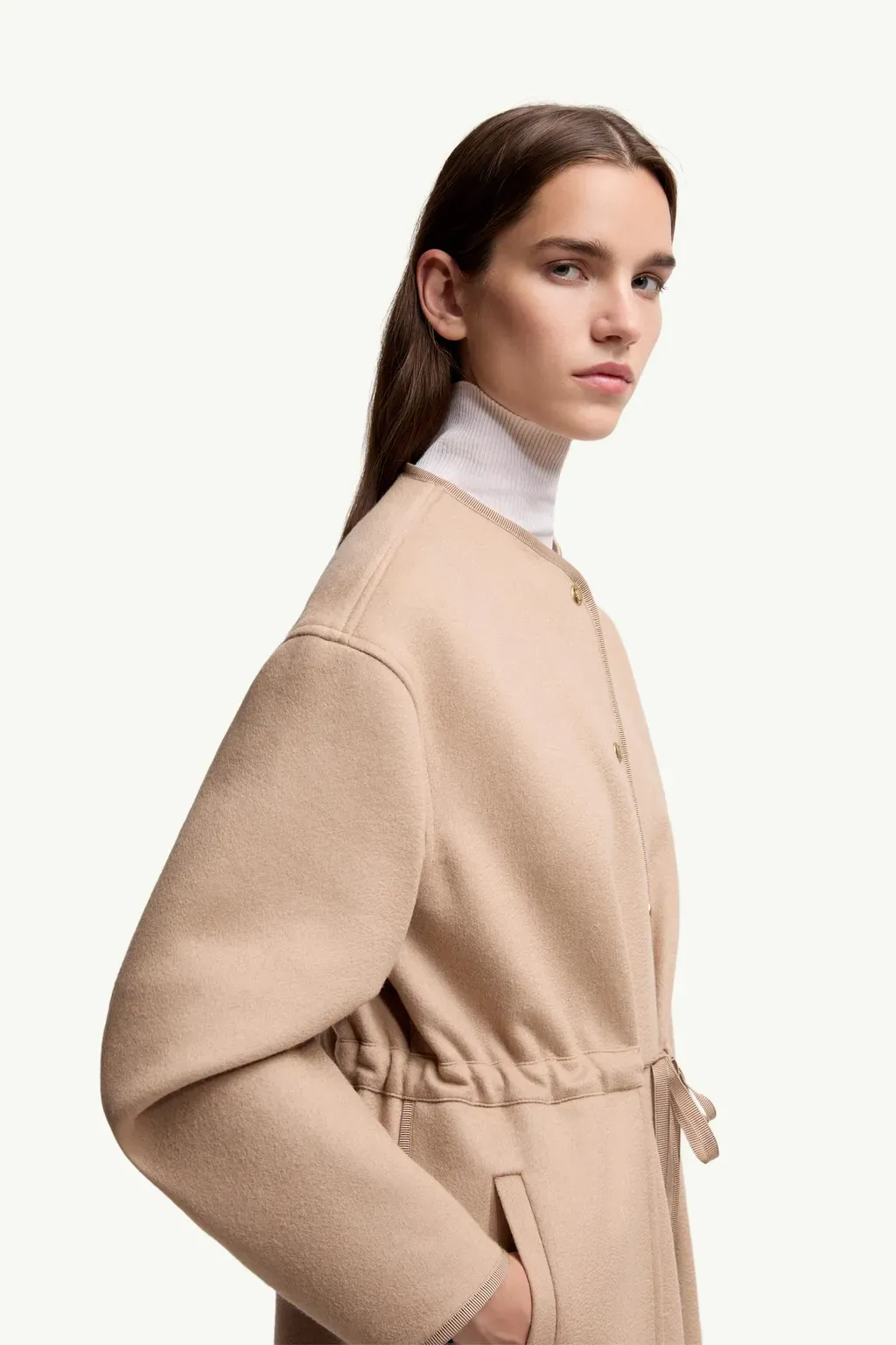 Bonreposse 3-In-1 Wool & Cashmere Long Down Jacket