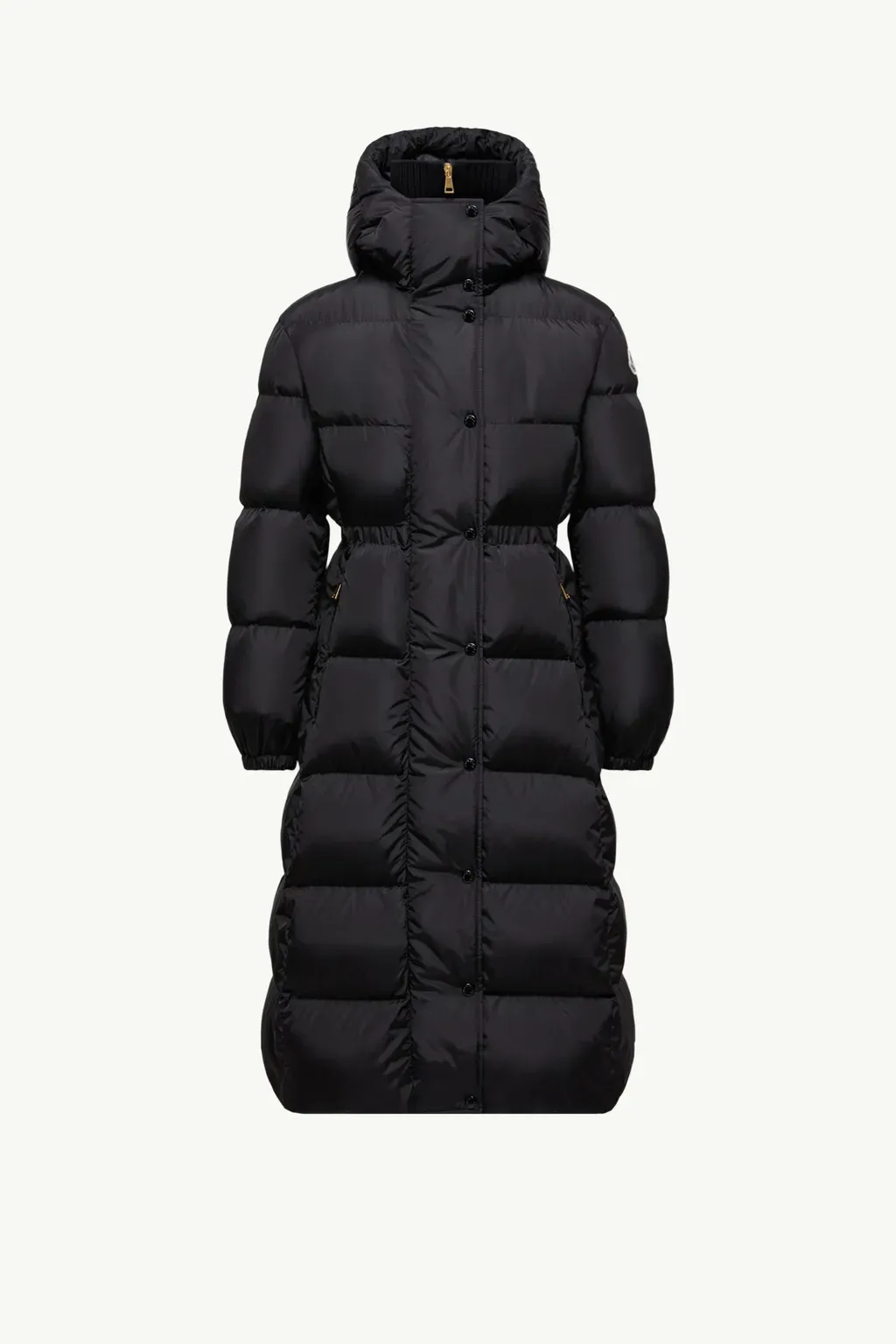 Chamer Wool-Trimmed Hooded Long Down Jacket